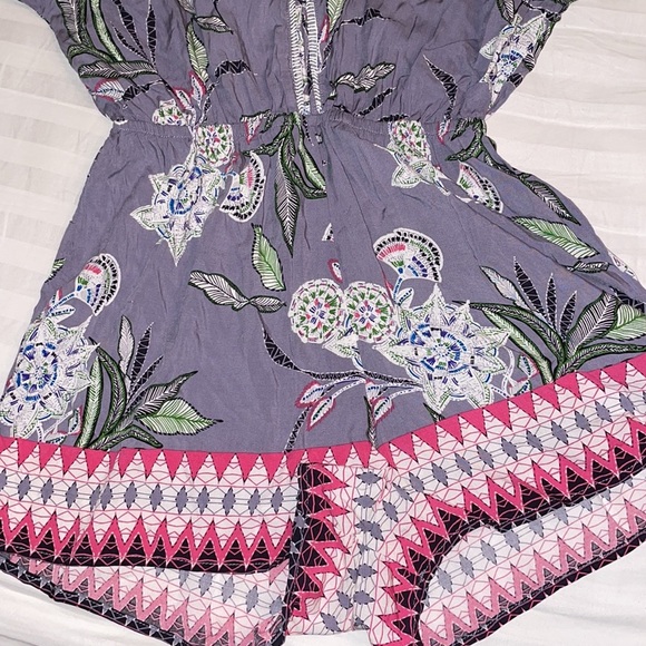 Cotton On floral lace purple romper - Picture 3 of 5